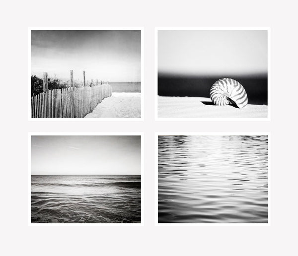 Black and White Coastal Photography Set by carolyncochrane.com