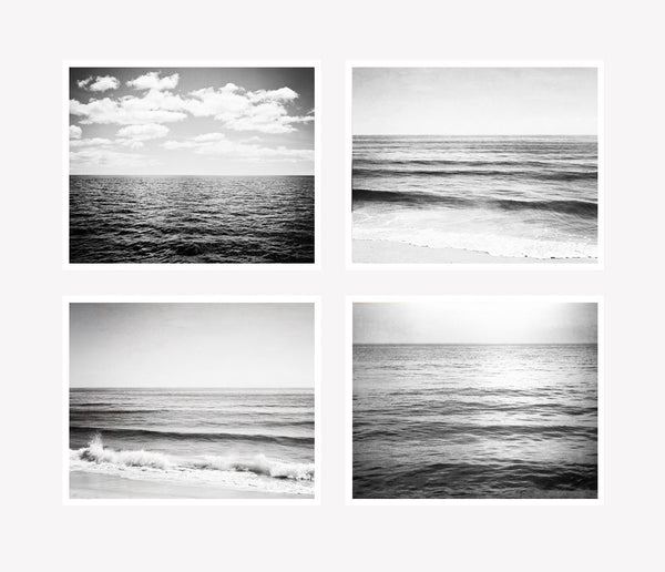 Black and White Ocean Photography Set by carolyncochrane.com