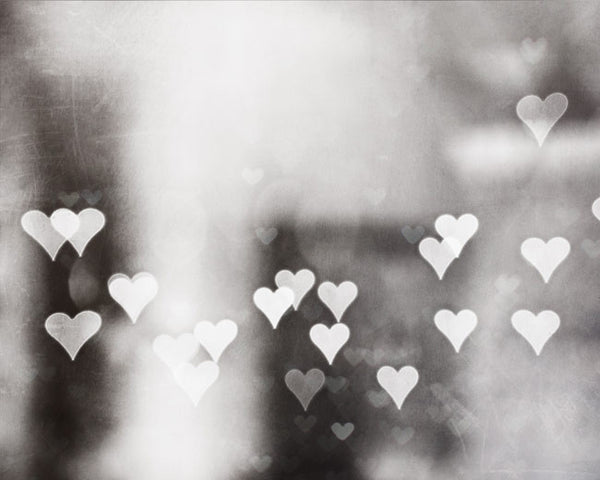 Black and White Abstract Heart Photography by carolyncochrane.com