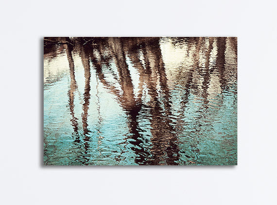 Water Reflection Photography Canvas Art by CarolynCochrane.com | Tree Reflection Picture