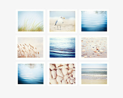 Coastal Beach Photography Art Set by CarolynCochrane.com