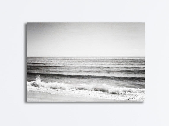 Black and White Ocean Photography Canvas by carolyncochrane.com