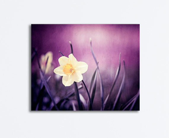 Dark Purple Flower Photography Canvas by carolyncochrane.com
