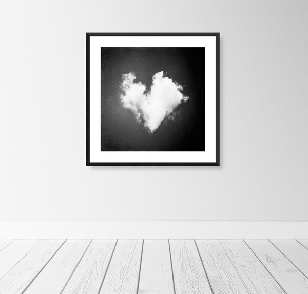 Black and White Heart Photography by carolyncochrane.com