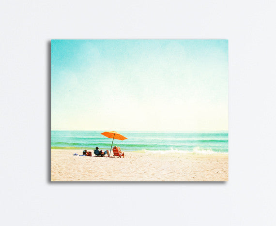 Turquoise Seashore Canvas by carolyncochrane.com