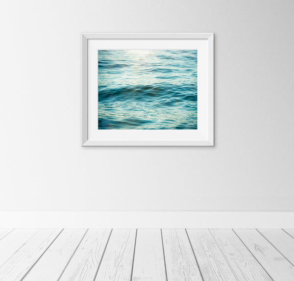 Ocean Water Photography by Carolyn Cochrane | Teal Sea Photo Print