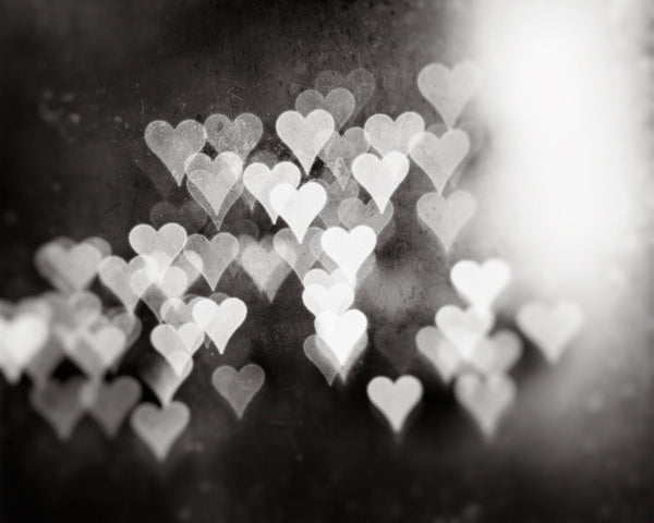 Black and White Hearts Picture by carolyncochrane.com